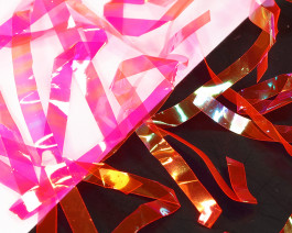 Fine FlashBack Strips, 3 mm, Fluo Pink Pearl / 56